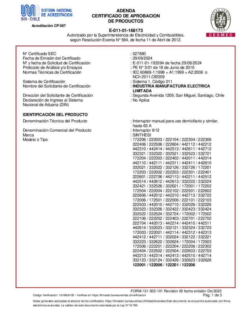 Certificado Sec 527880