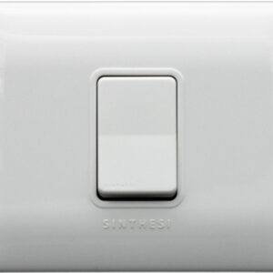 Placa interruptor 9/12 1M simple armado