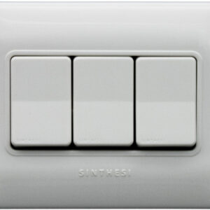 Placa interruptor 9/12 1M triple armado