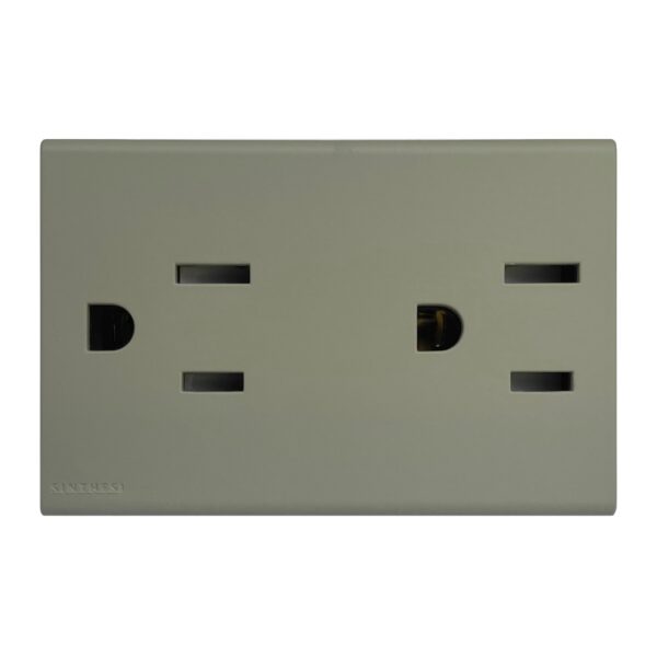 Tomacorriente Americano Duplex S33 Mate - Imagen 5