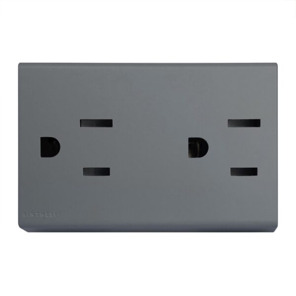 Tomacorriente Americano Duplex S33 Mate - Imagen 4