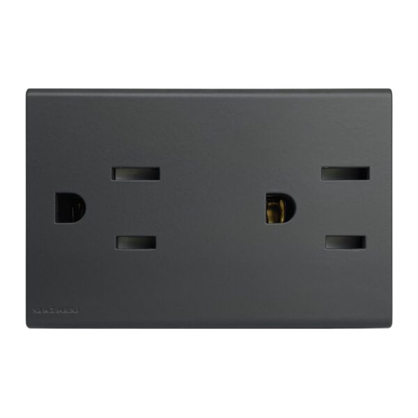 Tomacorriente Americano Duplex S33 Mate - Imagen 2